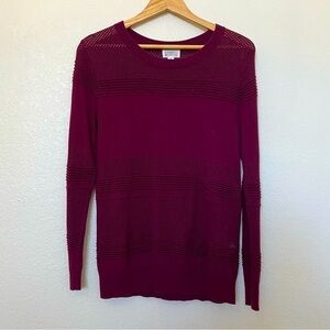 2/$30 Women’s Market and Spruce crew neck sweater- Burgundy- SZ XS